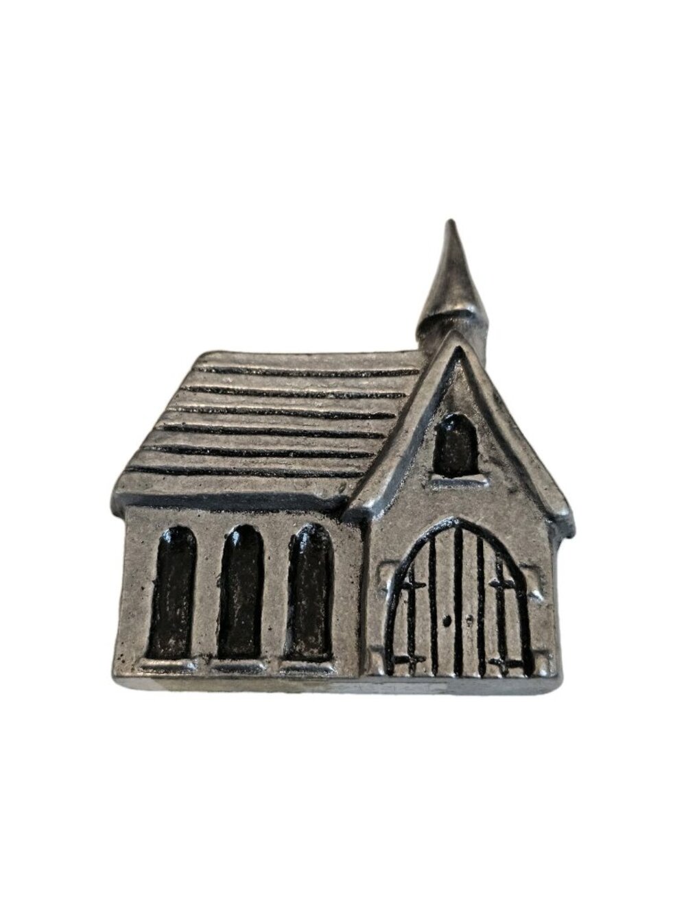 Carson Pewter Christmas House Church Reversible Advent Candle Holder